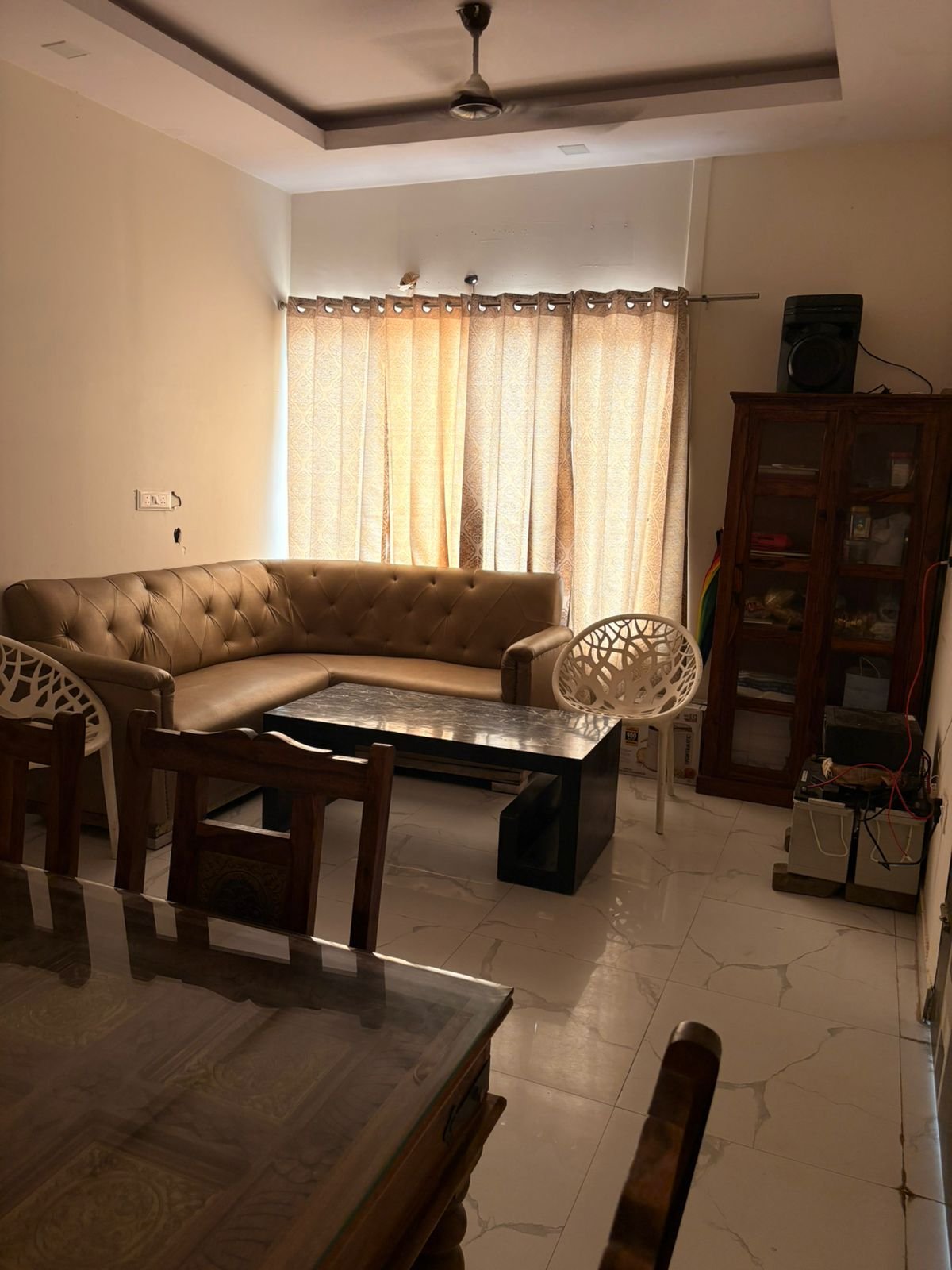 Living and dining area at TAG Farm